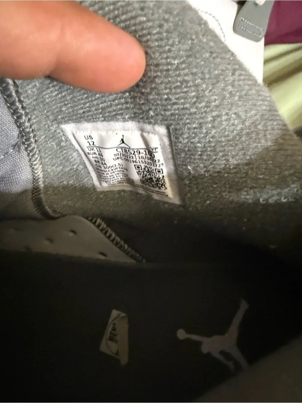 Jordan Kids White and Gray High-Top Sneakers